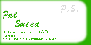 pal smied business card